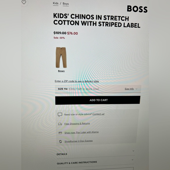 Boss Hugo Boss Kids Jeans And Pants Bundle Size 114 6 Years NWOT pants - Picture 12 of 16